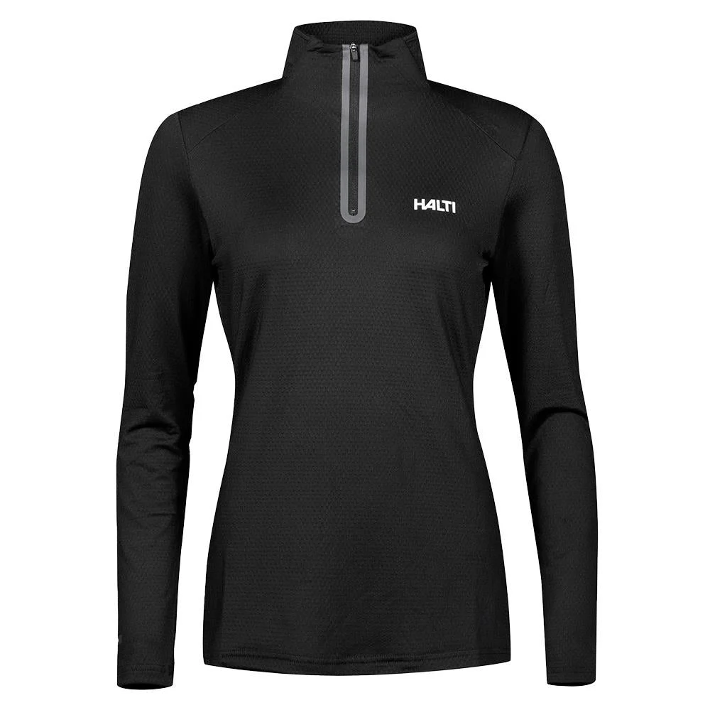 Halti Jaako Womens Half-Zip Midlayer Shirt Black