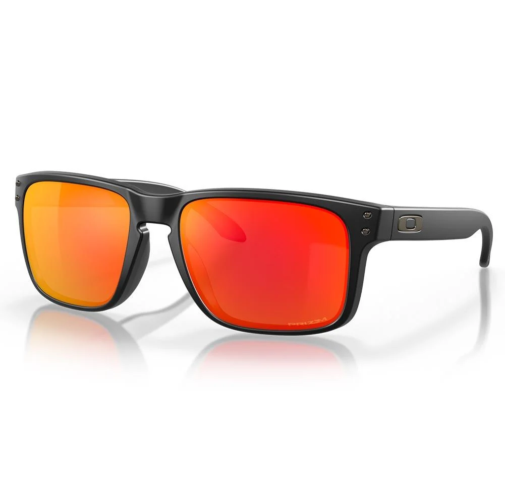 Oakley Holbrook Sunglasses Matte Black - Prizm Ruby Lens