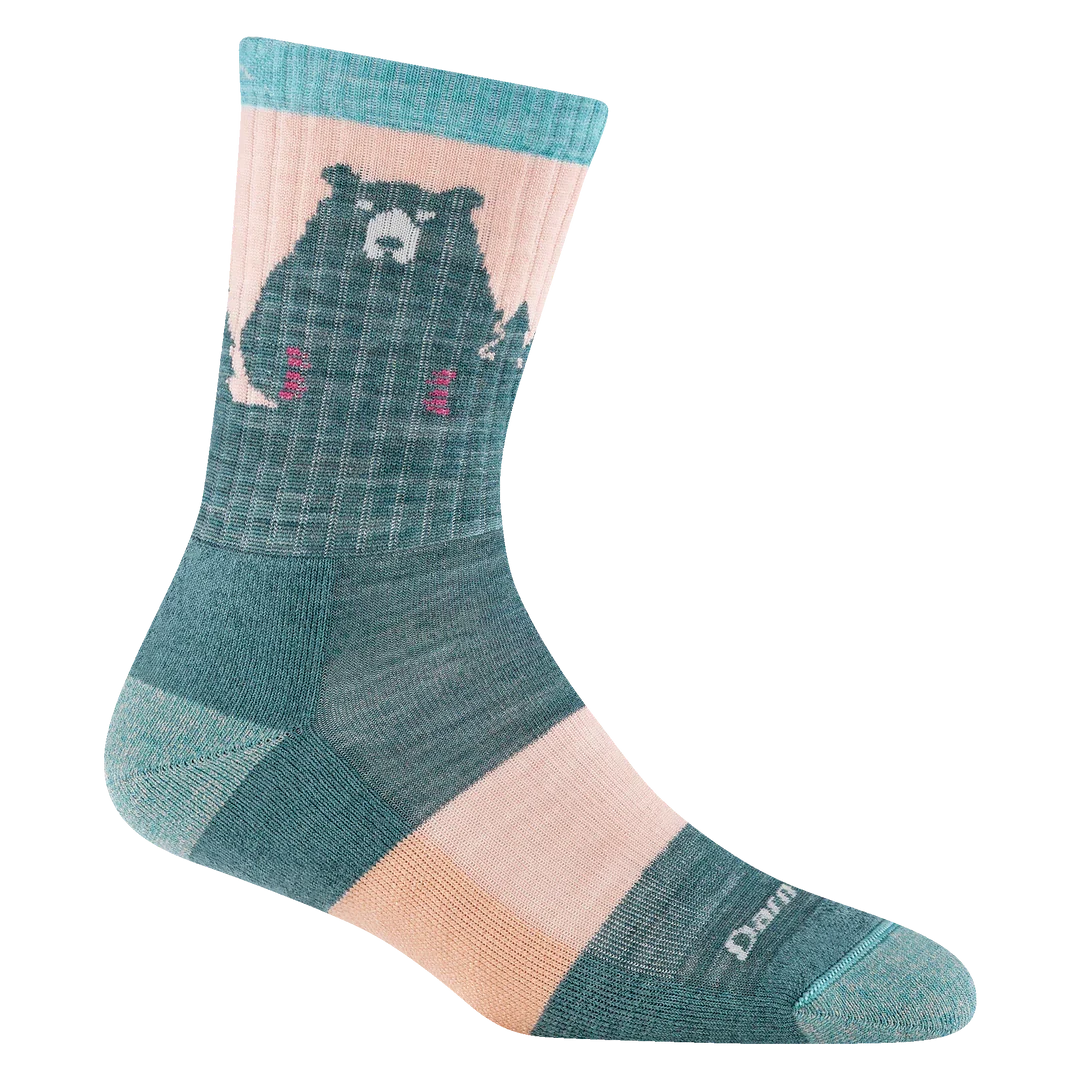 Darn Tough Womens Bear Town Micro Crew Lightweight Hiking Sock