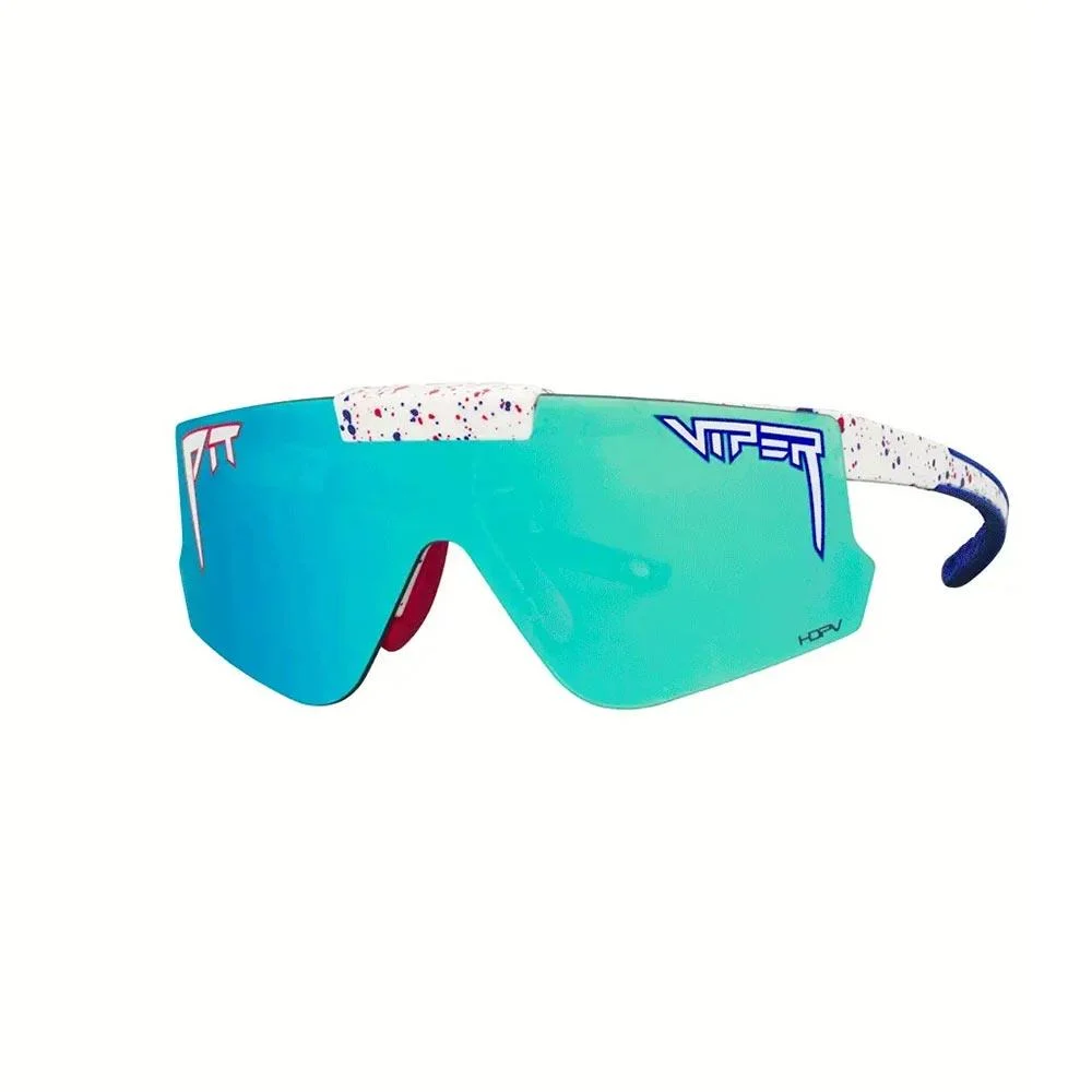 Pit Viper The Merika Flip-Offs 2.0 Sunglasses - HDPV Polarized Blue Lens - Wide