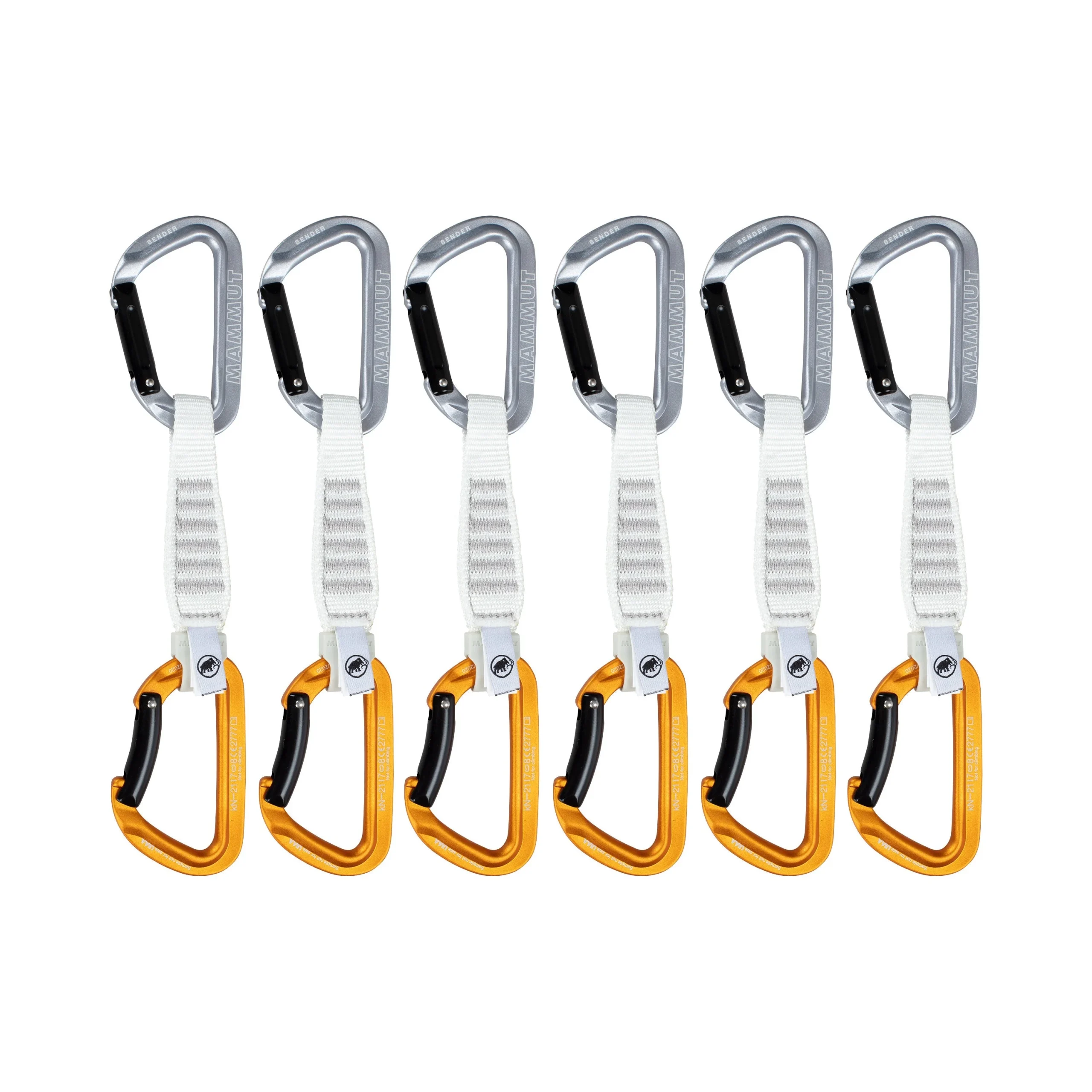 Mammut Sender Keylock 12 cm 6-Pack
