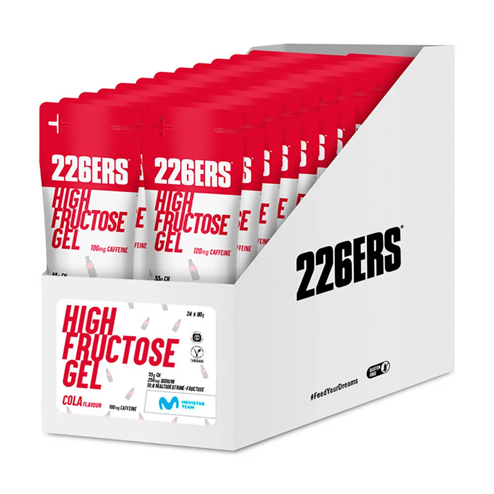226ERS High Fructose energy gels box Cola 80g 24 units