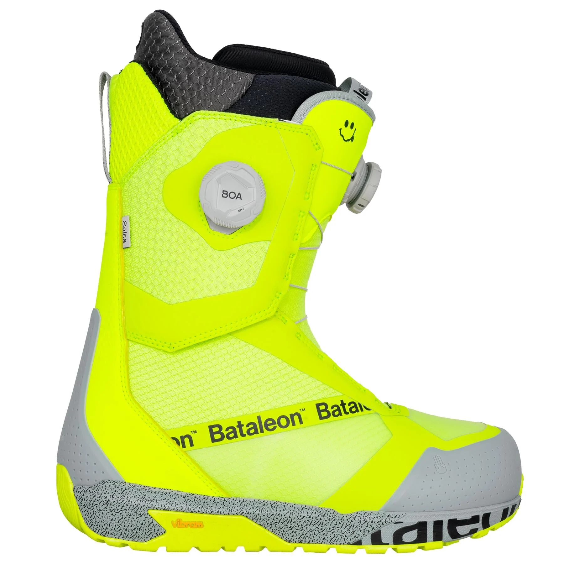 Bataleon Salsa Double BOA Mens Snowboard Boots Neon Yellow 2026