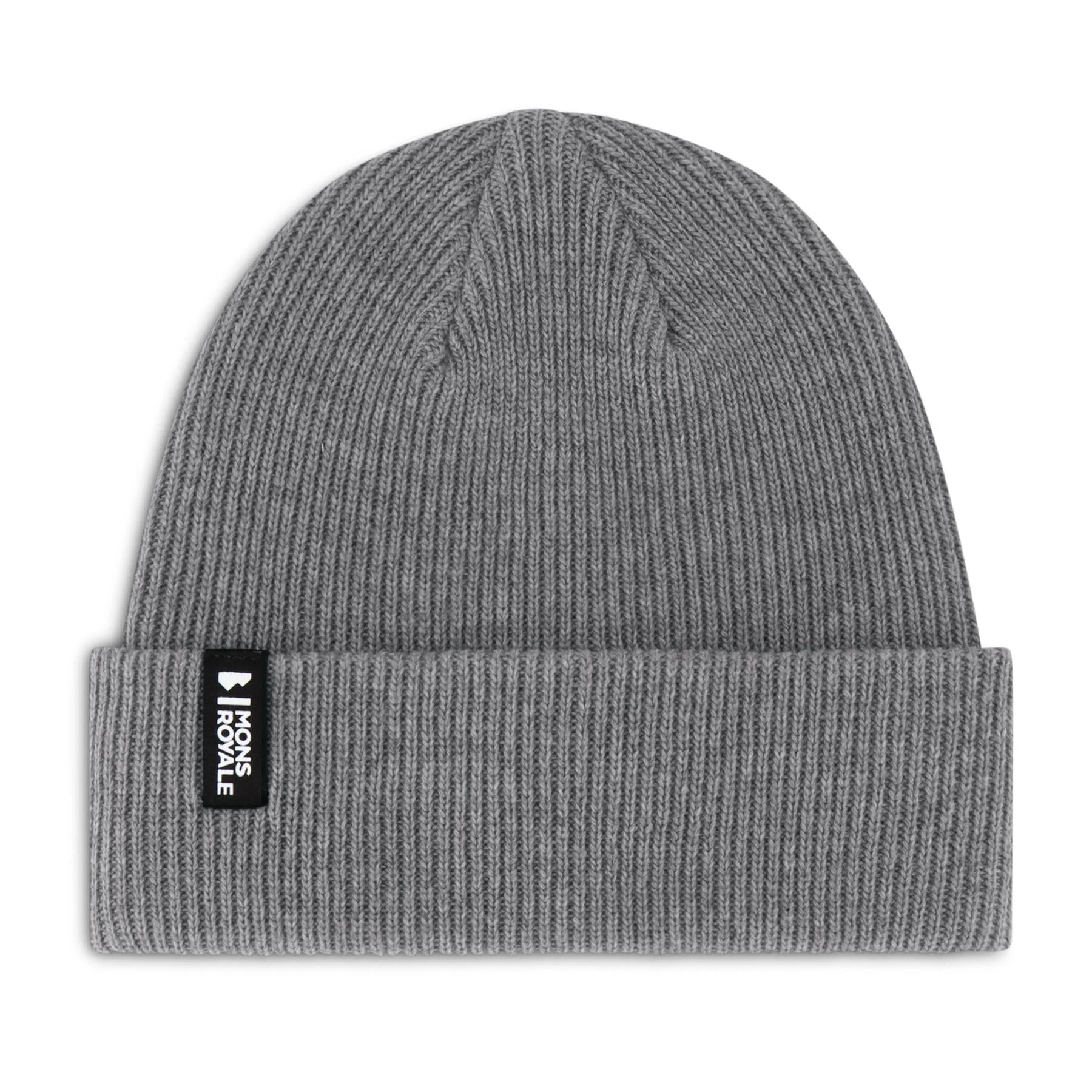 Mons Royale Chunky Logger Merino Beanie Charcoal Marl