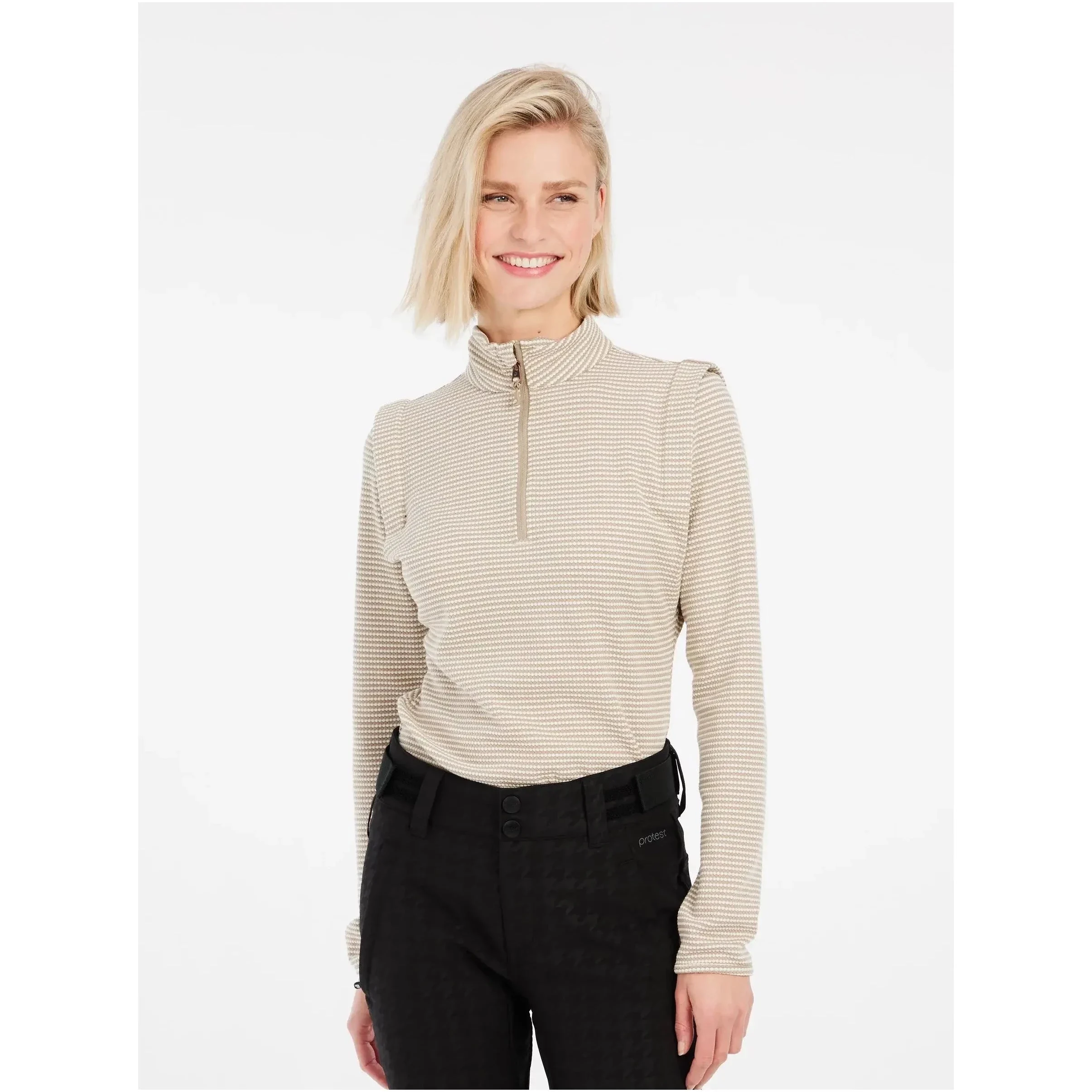 Protest Ivory 1/4 Zip Active Top