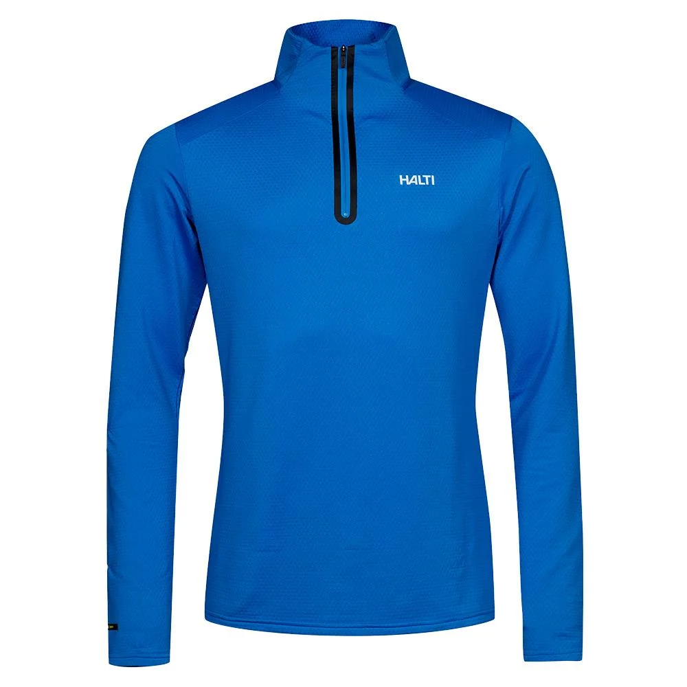 Halti Jaako Mens Half-Zip Midlayer Shirt Electric Blue Lemonade