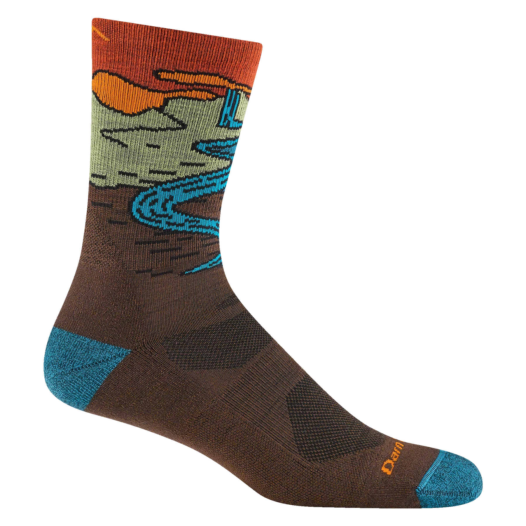 Darn Tough Mens Chasing Waterfalls Micro Crew Lightweight Hiking Sock