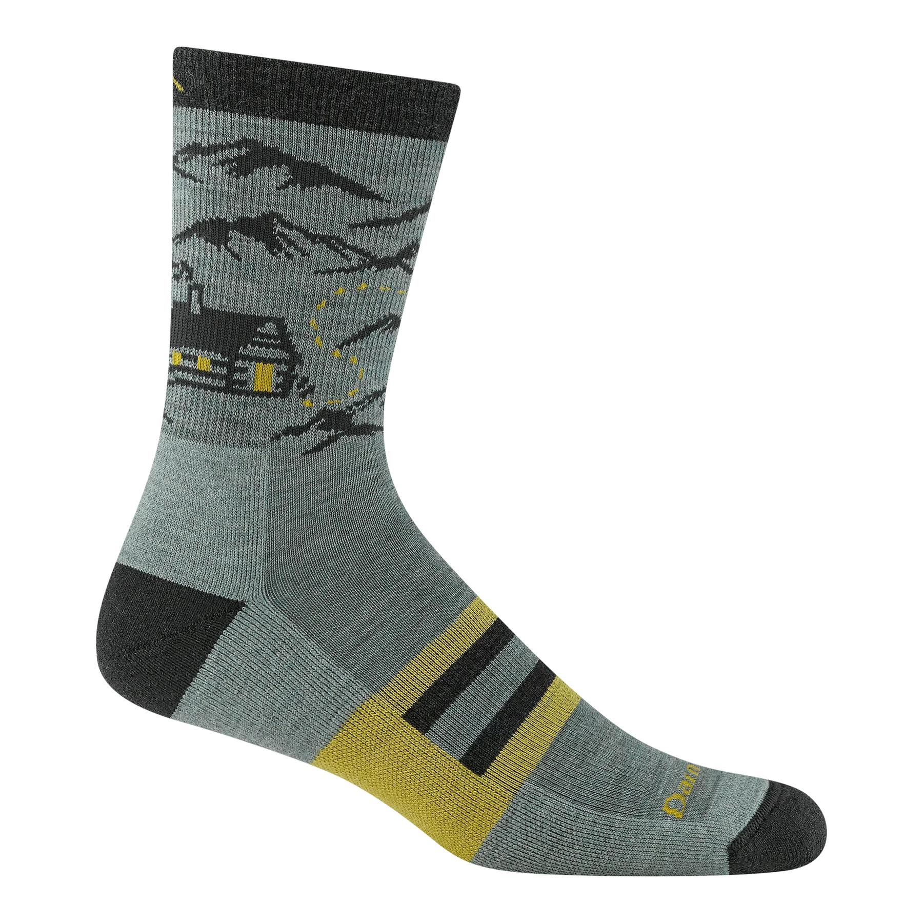 Darn Tough Hike Hike Hut Micro Crew Midweight Hiking Socks with Cushion