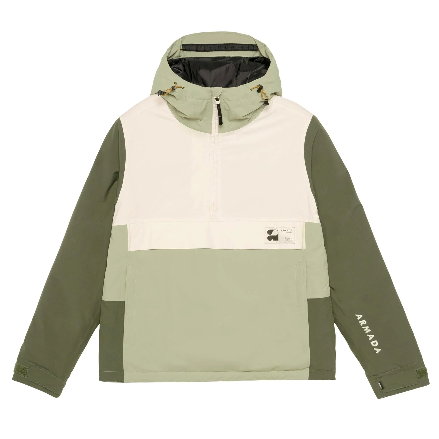 Armada Rosalie 2L Womens Insulated Anorak Jacket Macha/Olive