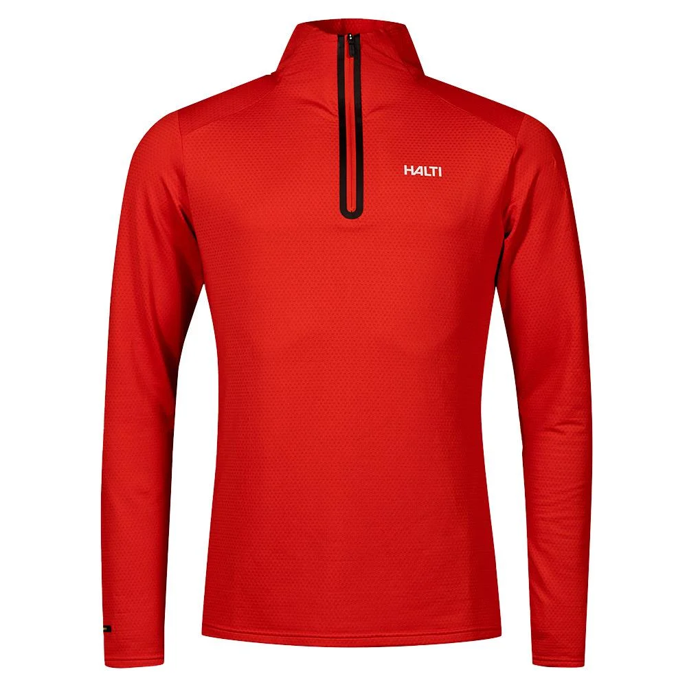 Halti Jaako Mens Half-Zip Midlayer Shirt Halti Red