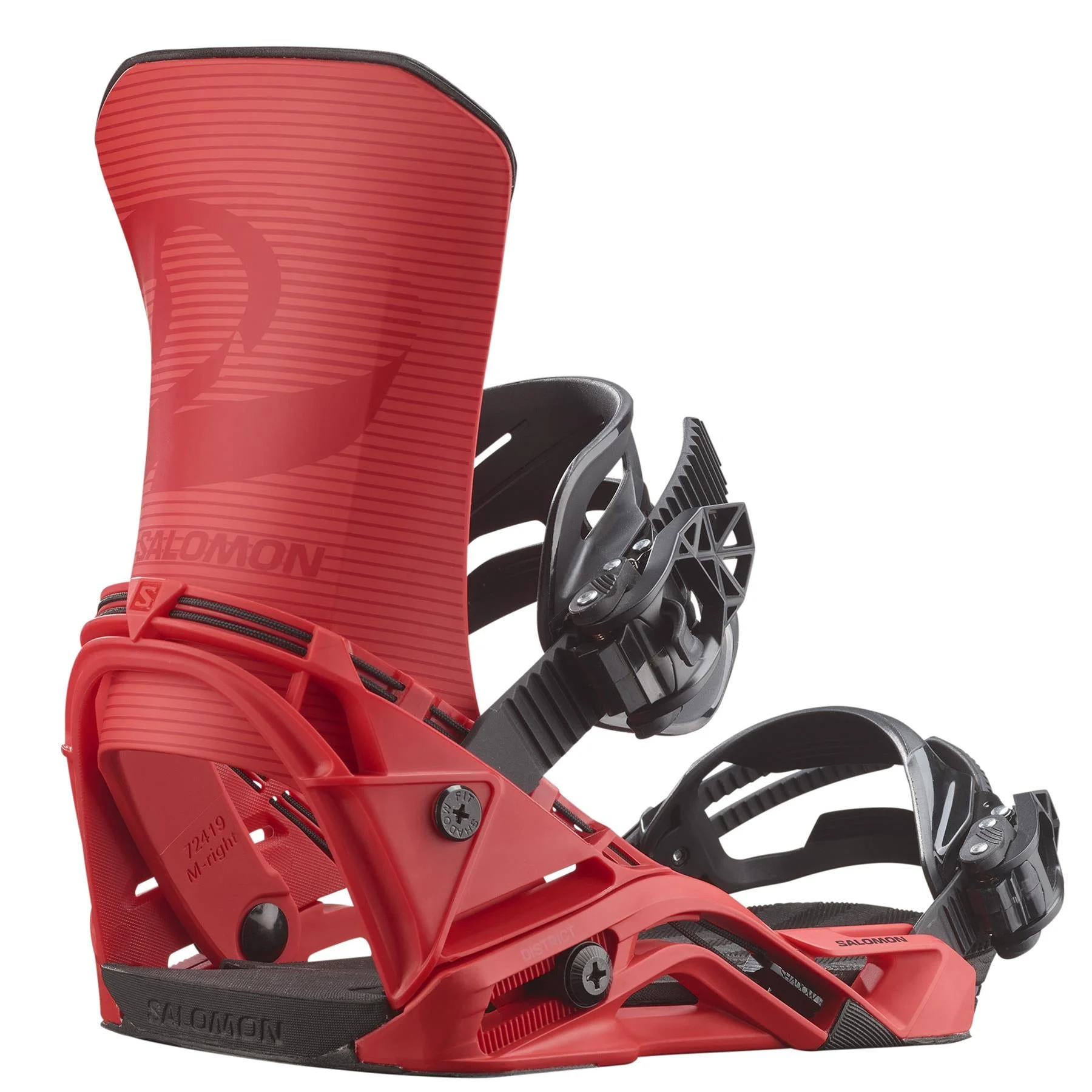 Salomon District Mens Snowboard Bindings Fiery Red 2026