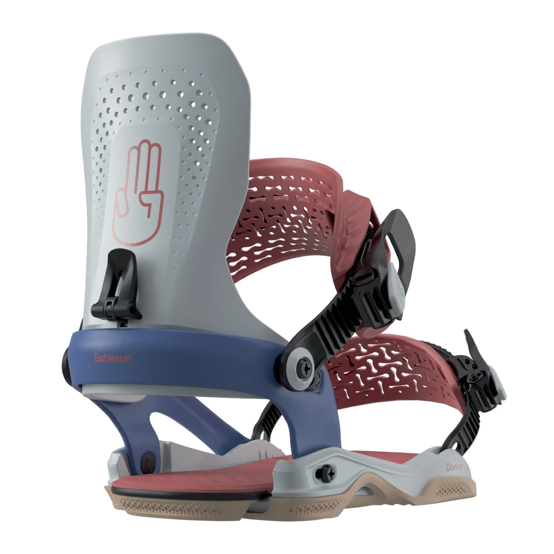Bataleon Donna AsymWrap Womens Snowboard Bindings Warm Clay 2026