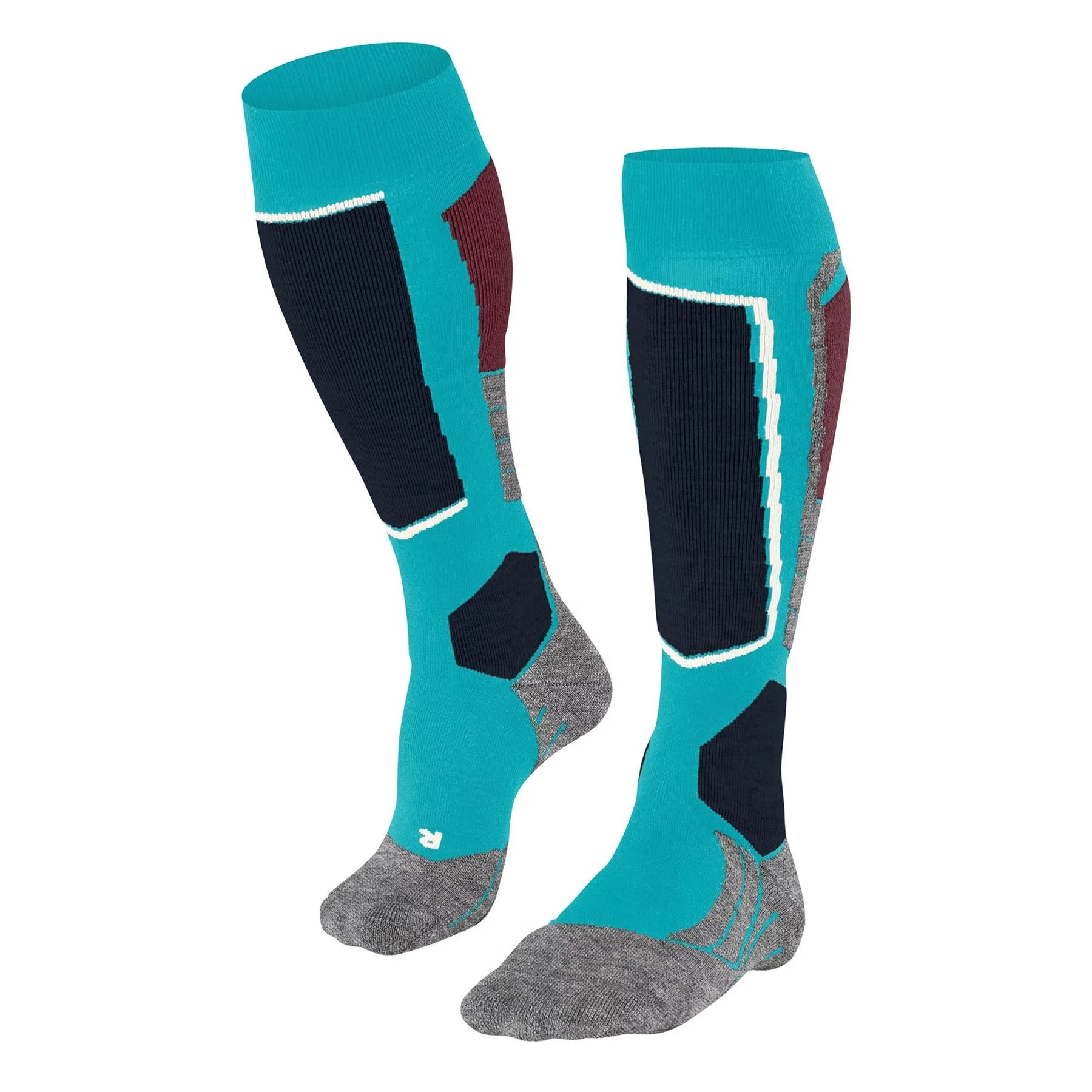 Falke SK2 Womens Ski Socks Peacock Blue