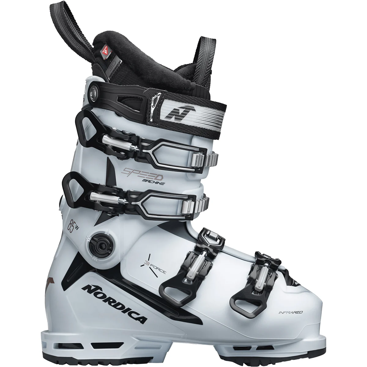 NORDICA SPEEDMACHINE 3 85 W GW BLANC-NOIR-ANTHRACITE  - Alpine ski boots