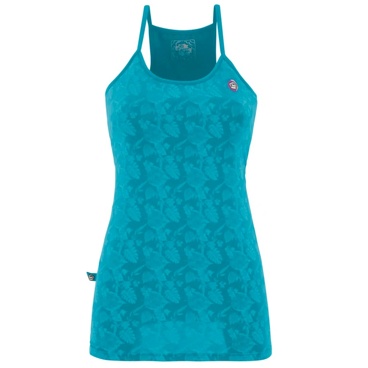 E9 FOGLIA TANK TOP W EMERALD  - Vest top