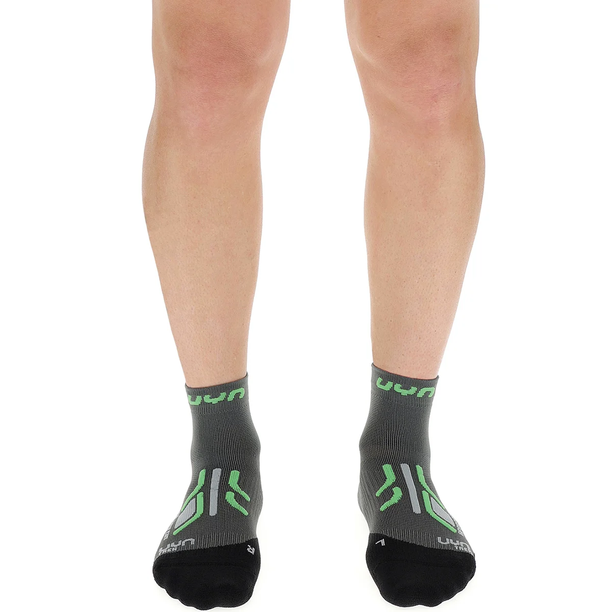 UYN MAN TREKKING APPROACH LOW CUT GREY/GREEN  - Hiking socks