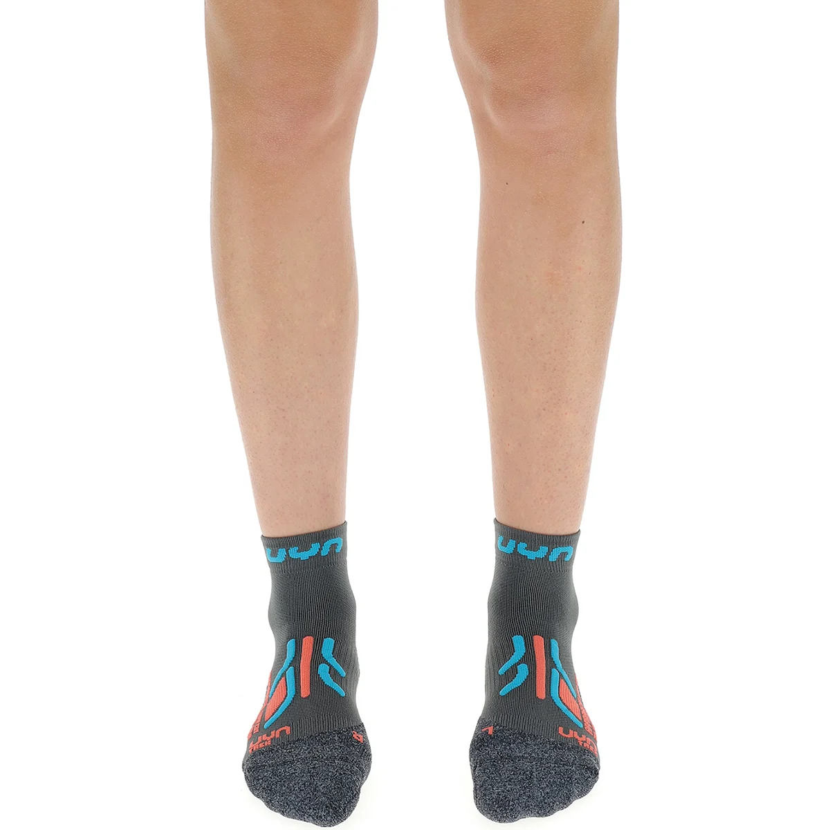 UYN LADY TREKKING APPROACH LOW CUT GREY/TURQUOISE  - Hiking socks