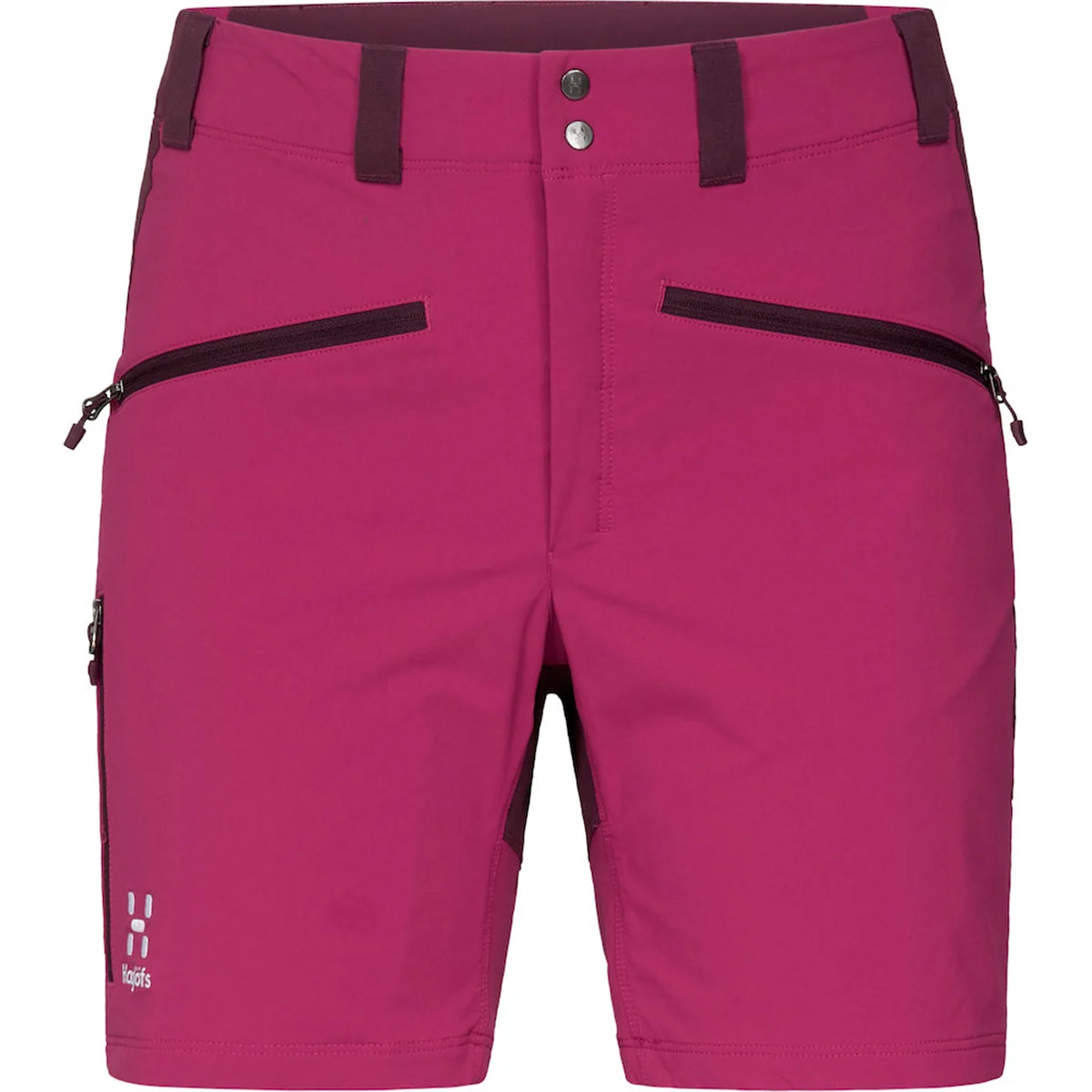 HAGLÖFS MID STANDARD SHORTS DEEP PINK/AUBERGINE  - Hiking shorts