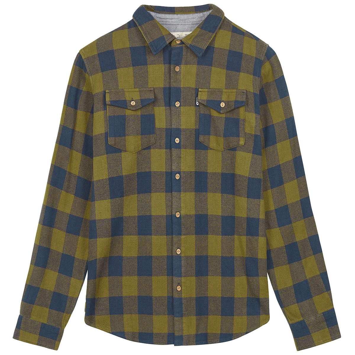 PICTURE HILLSBORO SHIRT DARK BLUE/ARMY GREEN  - Shirt