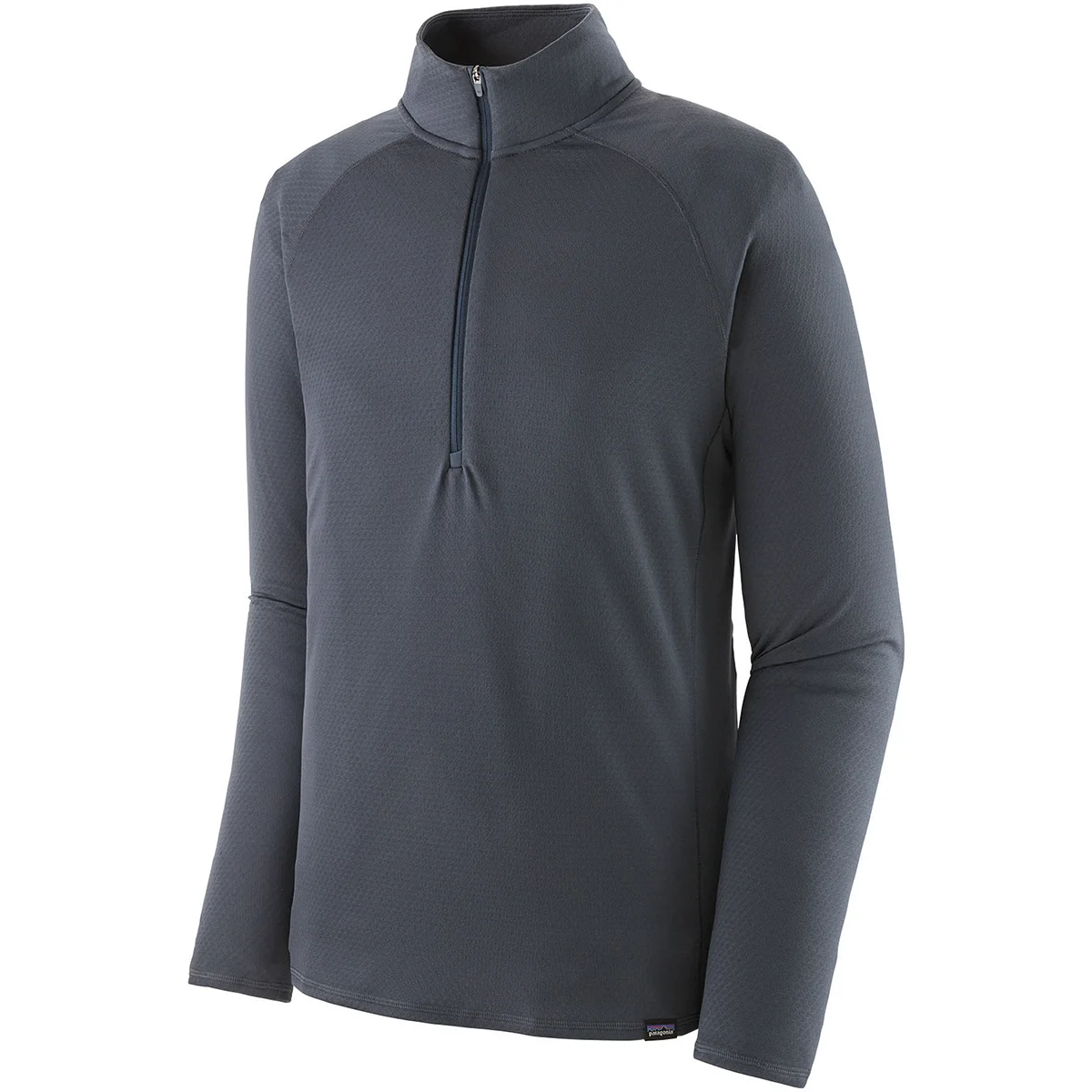 PATAGONIA M'S CAPILENE MIDWEIGHT ZIP NECK SMOLDER BLUE  - Thermal T-shirt