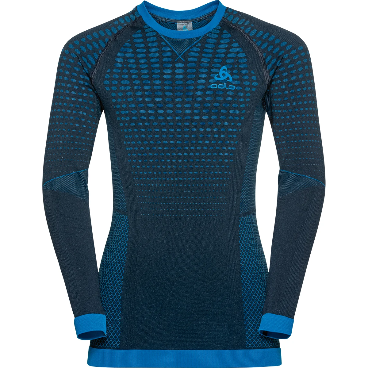 ODLO CREW NECK LS PERFORMANCE WARM KIDS DARK SAPPHIRE/INDIGO BUNTING  - Thermal T-shirt