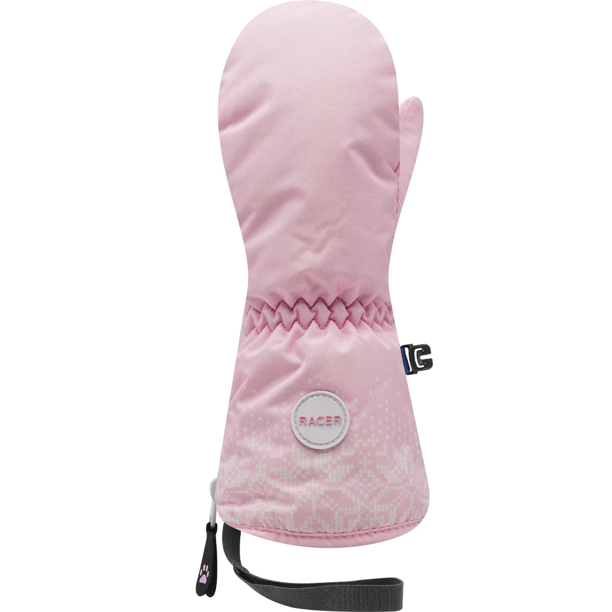 RACER BABYPRINT 3 PINK  - Ski mittens