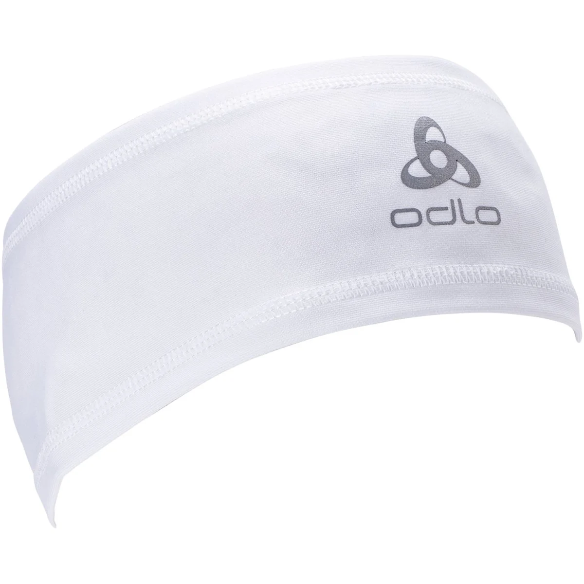 ODLO HEADBAND POLYKNIT LIGHT ECO WHITE  - Cross-country ski headband