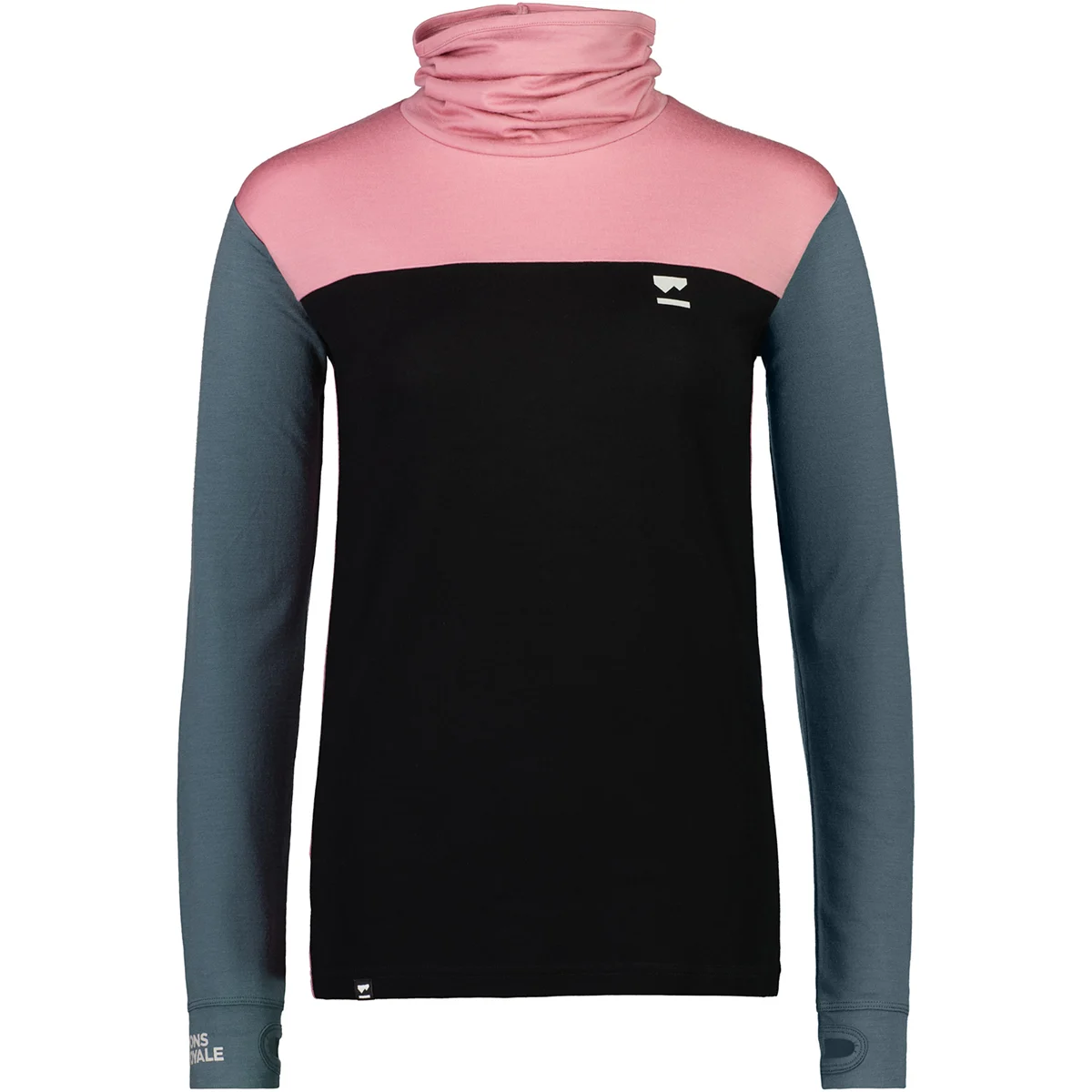 MONS ROYALE W YOTEI BF HIGH NECK DUSTY PINK/BURNT SAGE  - Thermal leggings