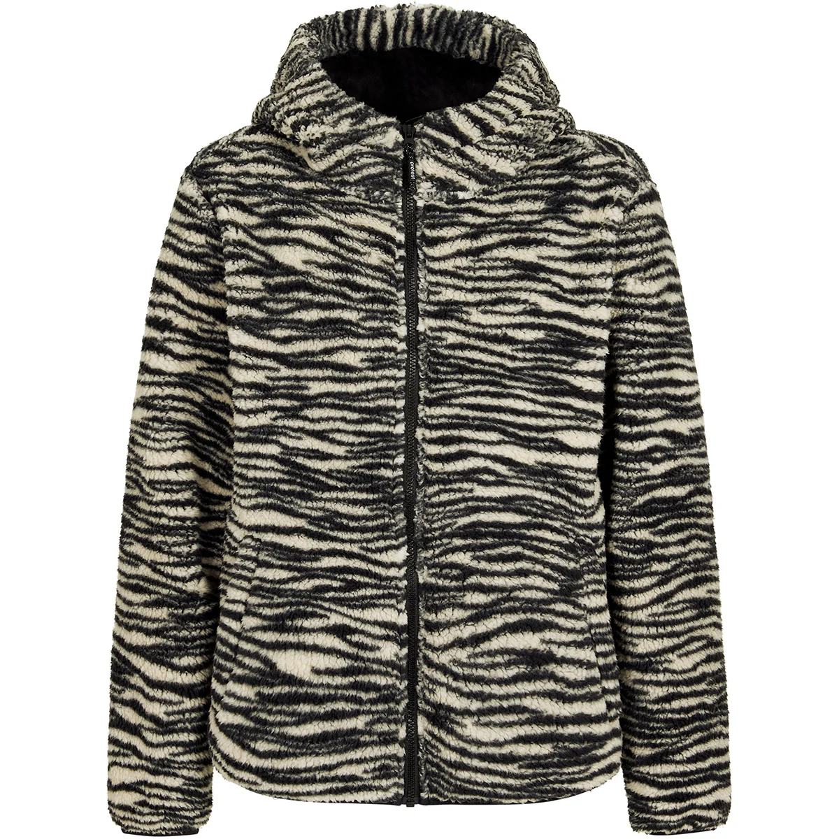 PROTEST PRTHOSTAR JR FULL ZIP TOP TRUE BLACK  - Fleece jacket