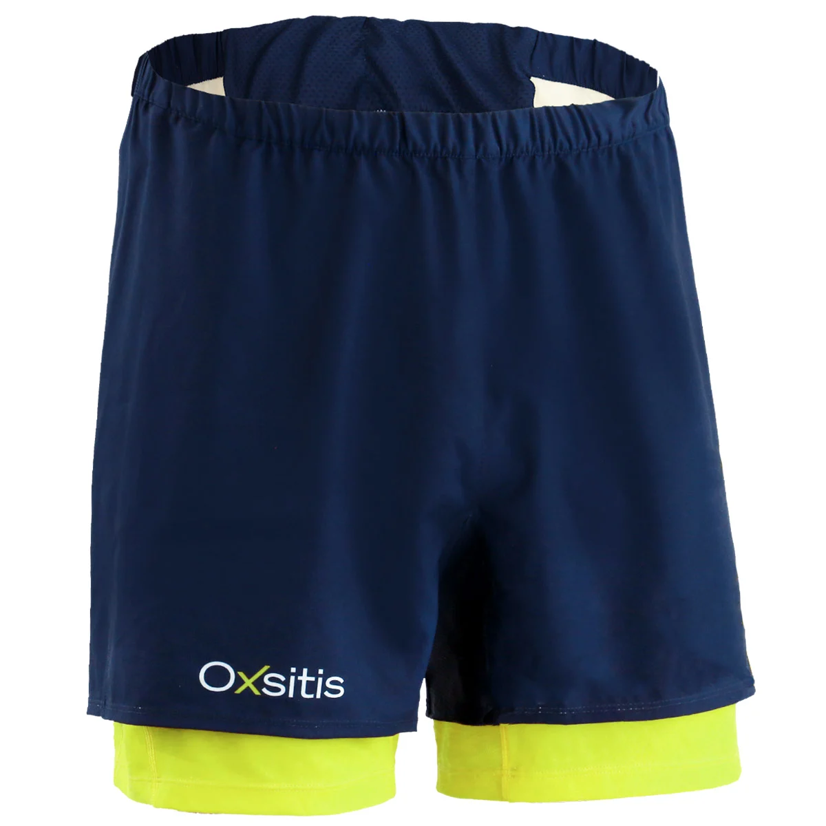 OXSITIS SHORT 2 EN 1 ORIGIN NOIR/VERT  - Trail running shorts