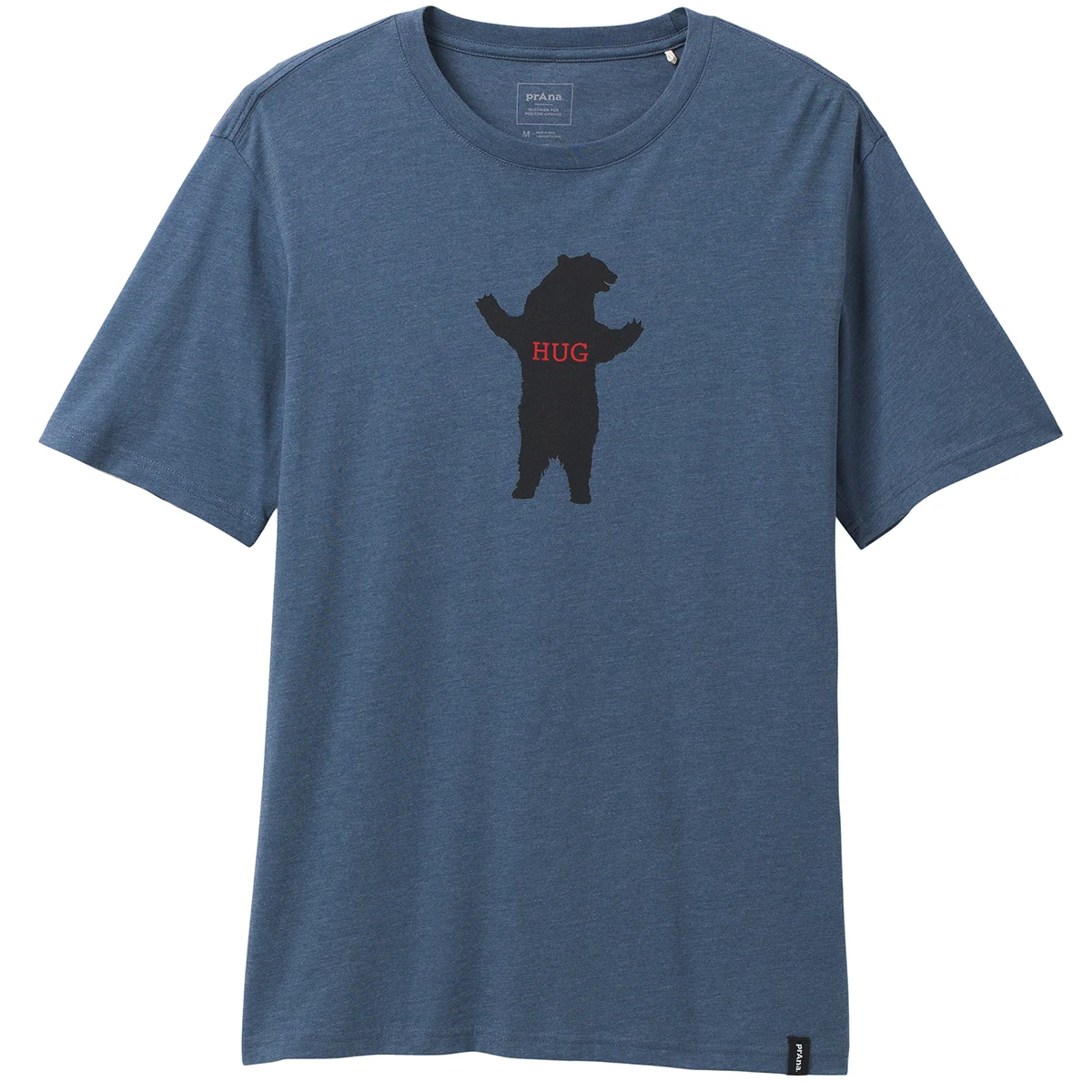 PRANA BEAR SQUEEZE JOURNEYMAN DENIM HEATHER  - T-shirt