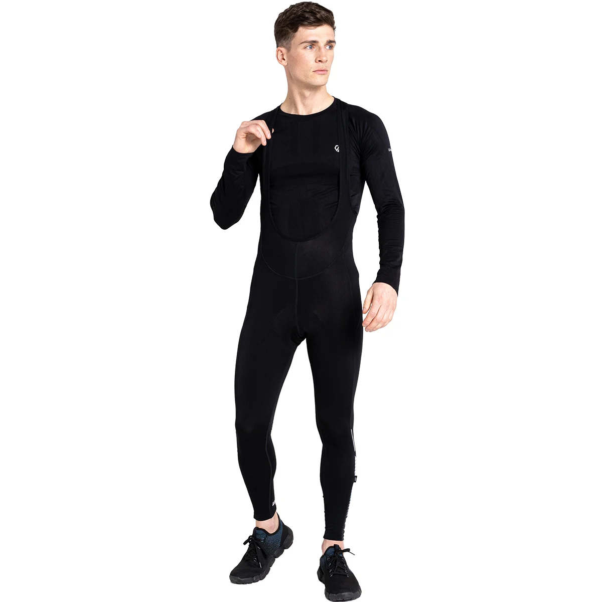 DARE 2B AEP VIRTUOUS BIBBED TIGHT BLACK/BLACK UNDER  - Cycling shorts