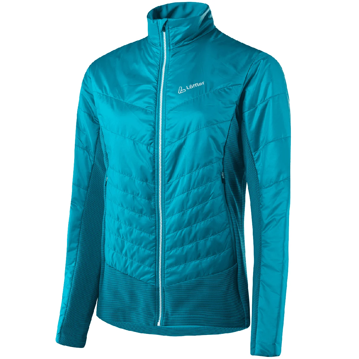 LÖFFLER W HYBRID JACKET PL60 TOPAZ BLUE  - Cross-country ski jacket