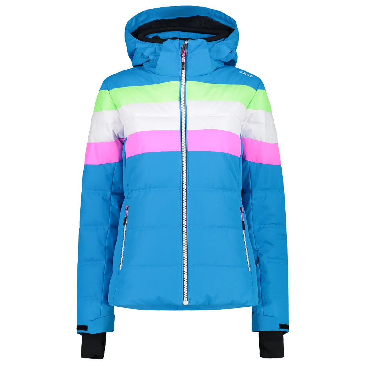 CMP WOMAN JACKET ZIP HOOD TURCHESE  - Ski jacket