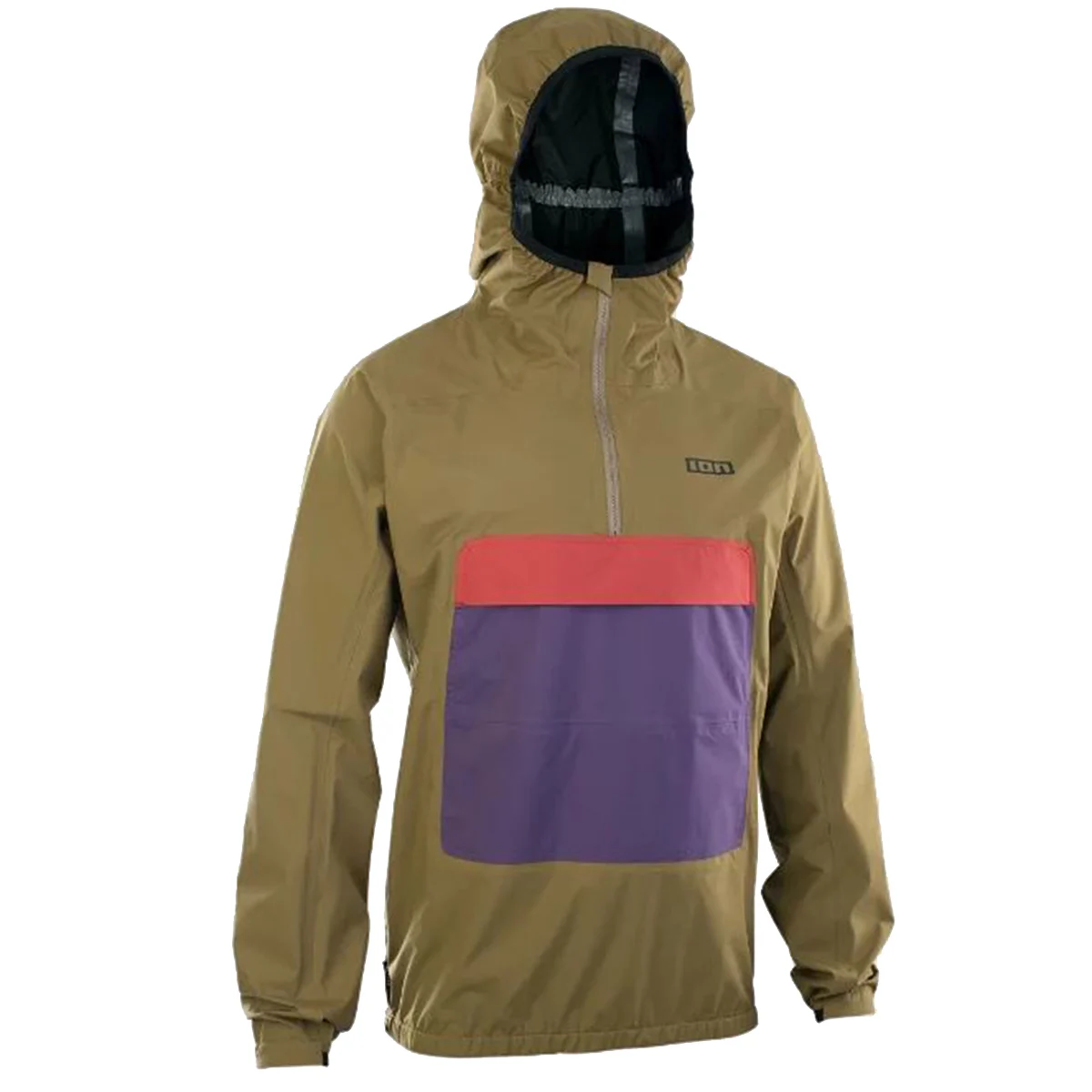 ION JKT SHELTER ANORAK 2.5L DARK MUD  - Mountain bike jacket