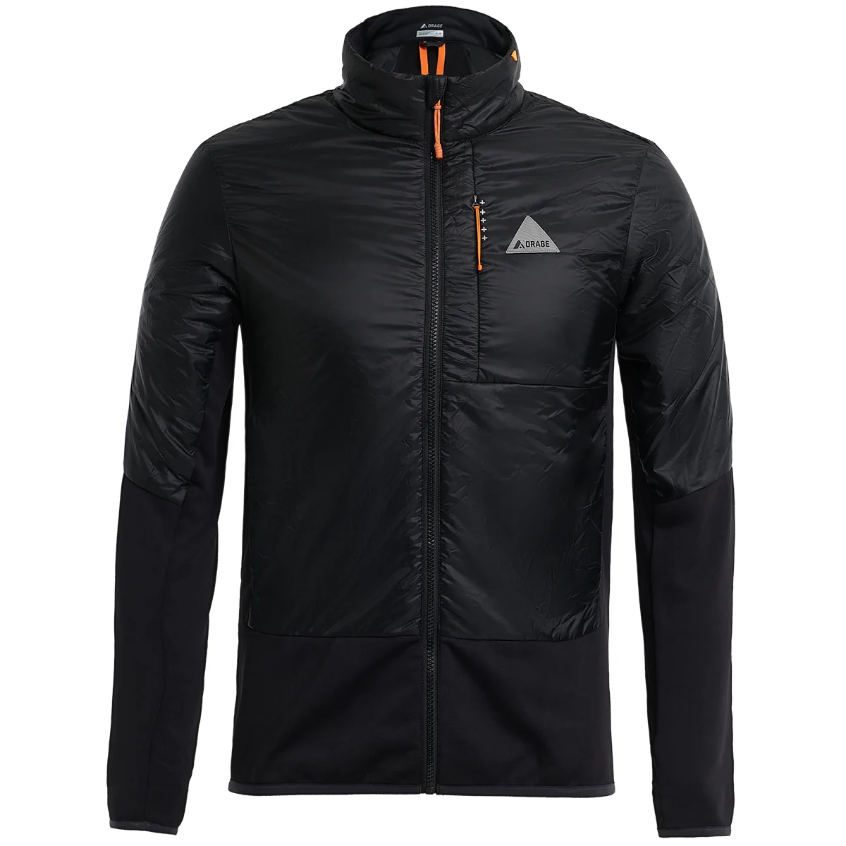 ORAGE LYELL LIGHT HYBRID LAYERING BLACK  - Ski down jacket