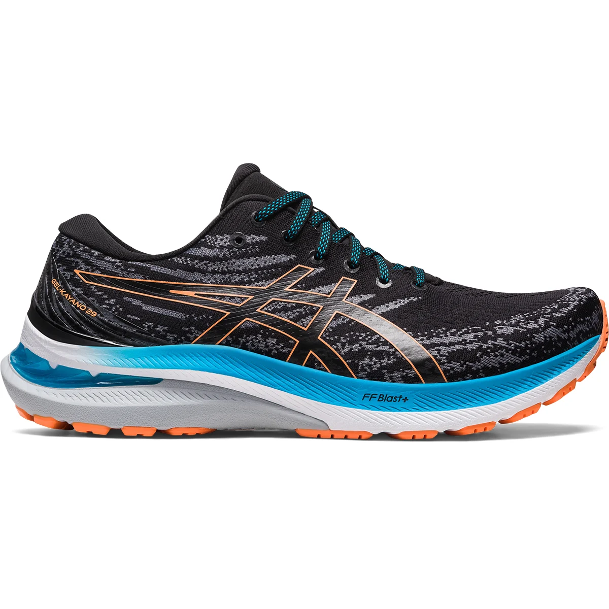 ASICS GEL-KAYANO 29 BLACK/SUN PEACH  - Running shoe