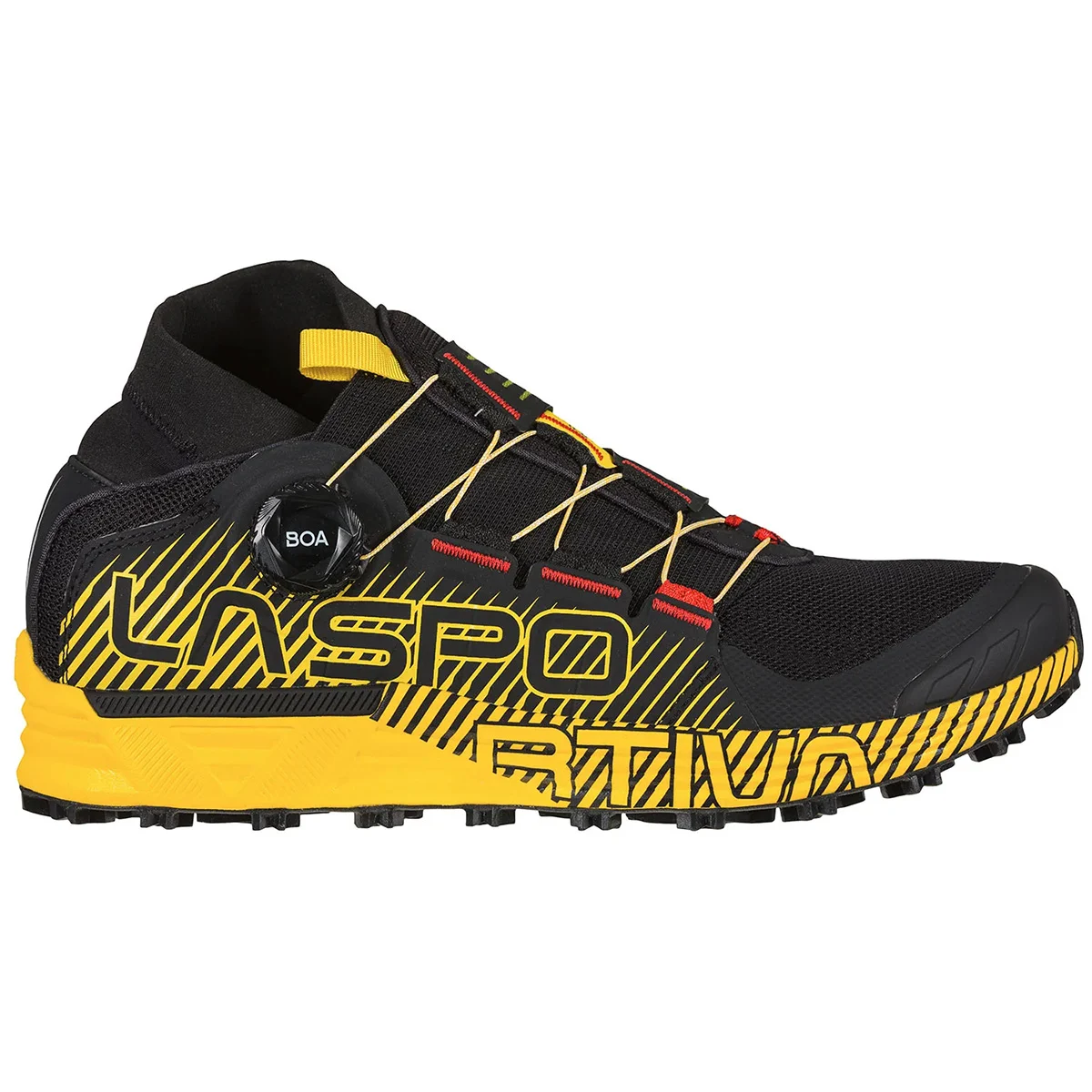 LA SPORTIVA CYKLON BLACK/YELLOW  - Trail running shoes