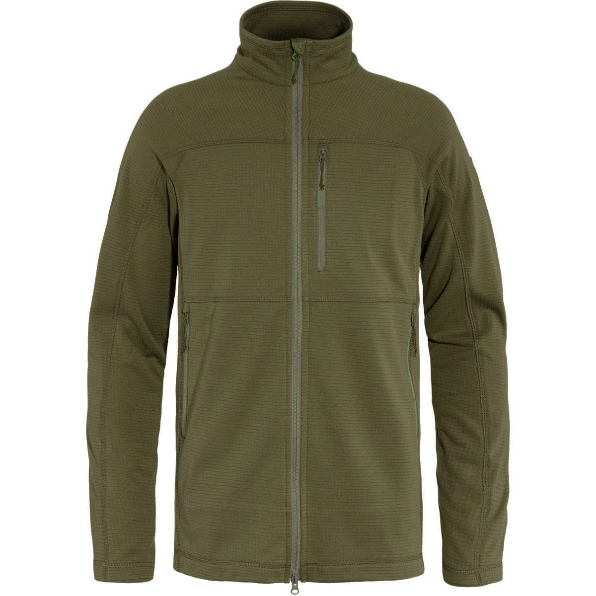 FJALLRAVEN ABISKO LITE FLEECE JACKET M GREEN  - Hiking fleece jacket