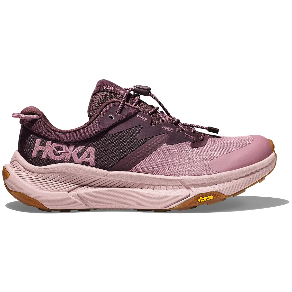 HOKA ONE ONE TRANSPORT W RAISIN/WISTFUL MAUVE  - Running shoe