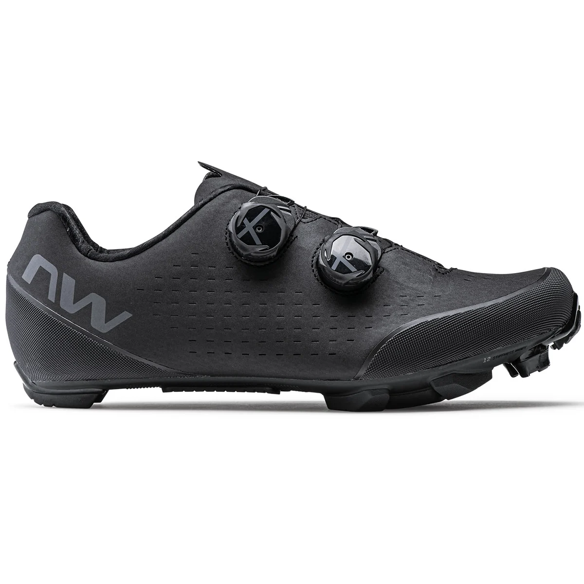 NORTHWAVE REBEL 3 BLACK  - Clipless mountain bike shoe
