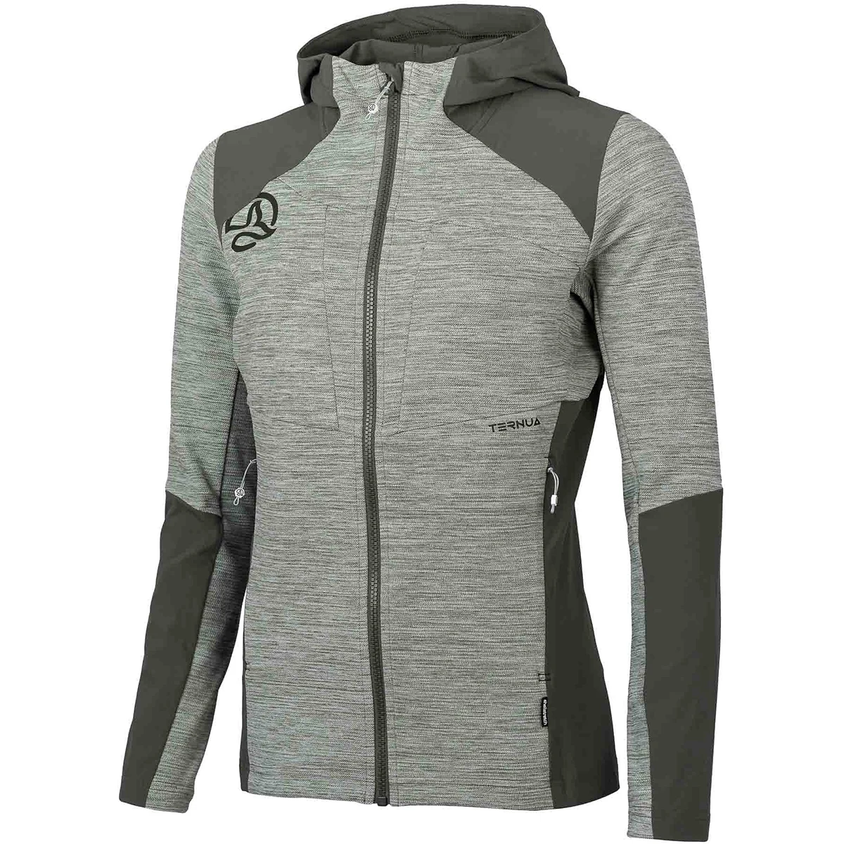 TERNUA TILEKA HOOD JKT W LIGHT FOREST  - Softshell hiking jacket