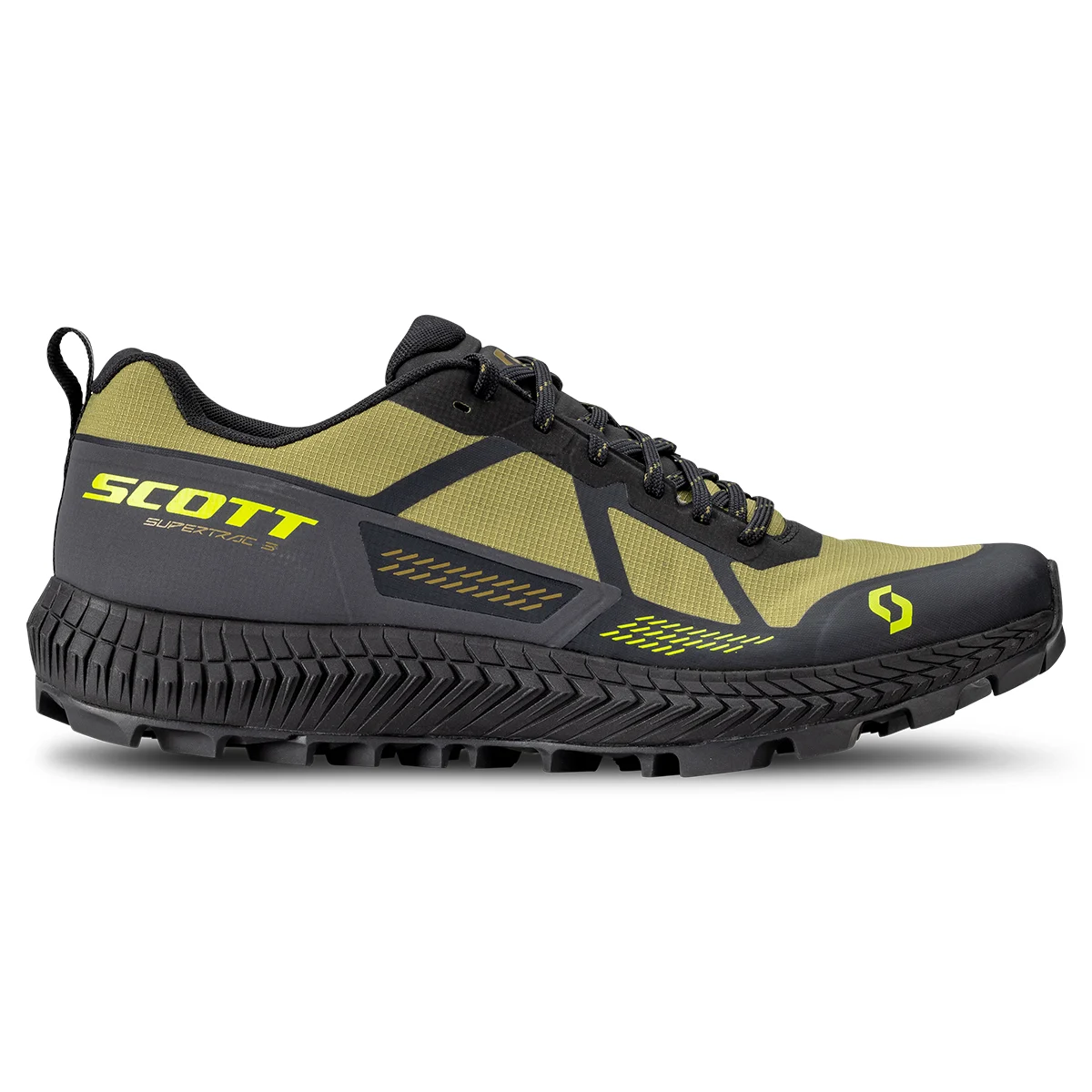 SCOTT SUPERTRAC 3 MUD GREEN/BLACK  - Trail running shoes