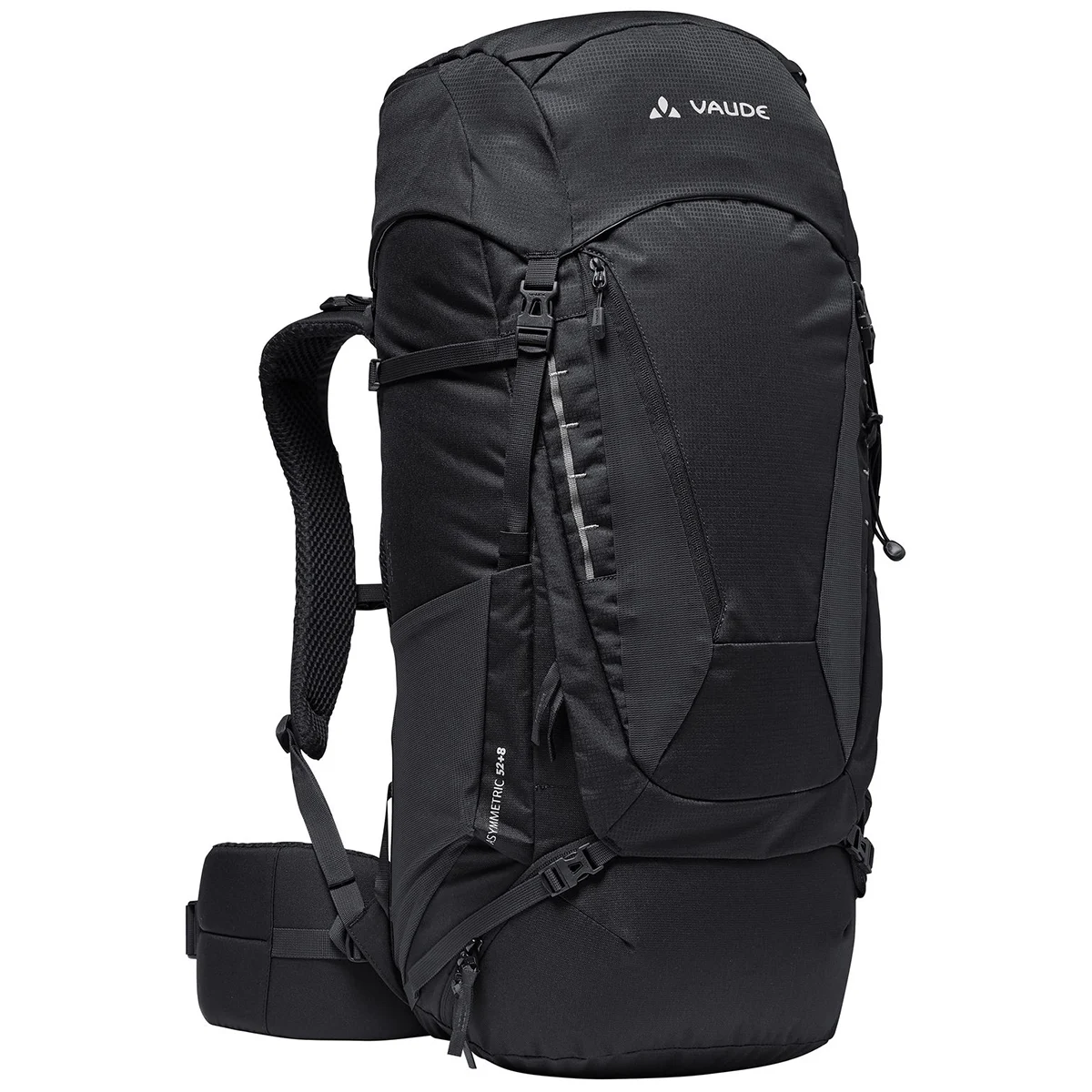VAUDE ASYMMETRIC 52+8 BLACK  - Hiking backpack