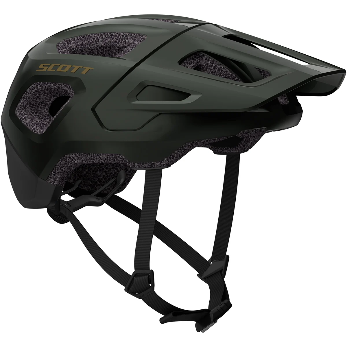 SCOTT ARGO PLUS DARK MOSS GREEN  - Mountain bike helmet