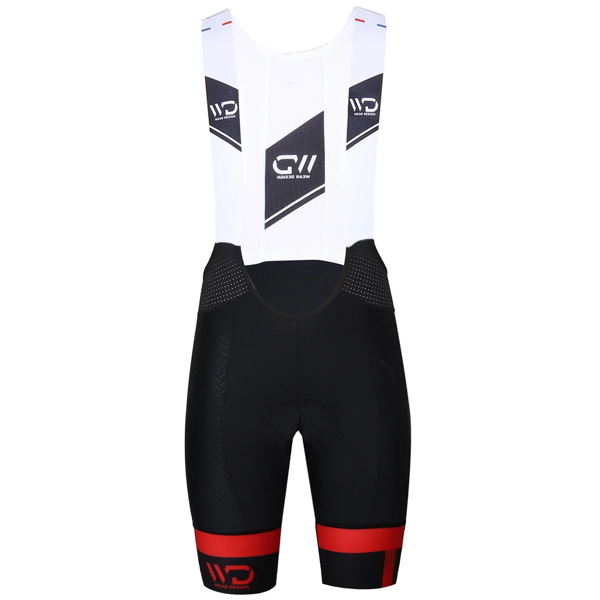 WEAR DESIGN CUISSARD HERO BLACK/RED  - Cycling shorts