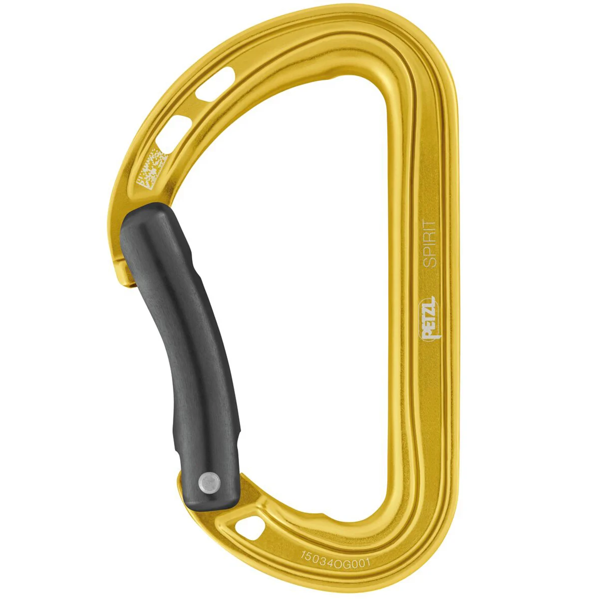 PETZL SPIRIT BENT GATE JAUNE  - Climbing carabiner
