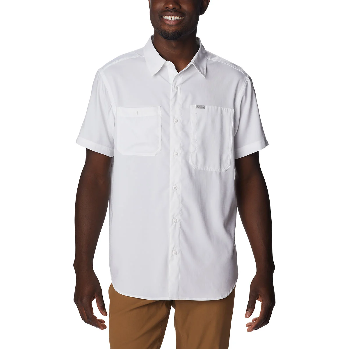 COLUMBIA SILVER RIDGE™ UTILITY LITE SHORT SLEEVE SHIRT WHITE  - Hiking shirt