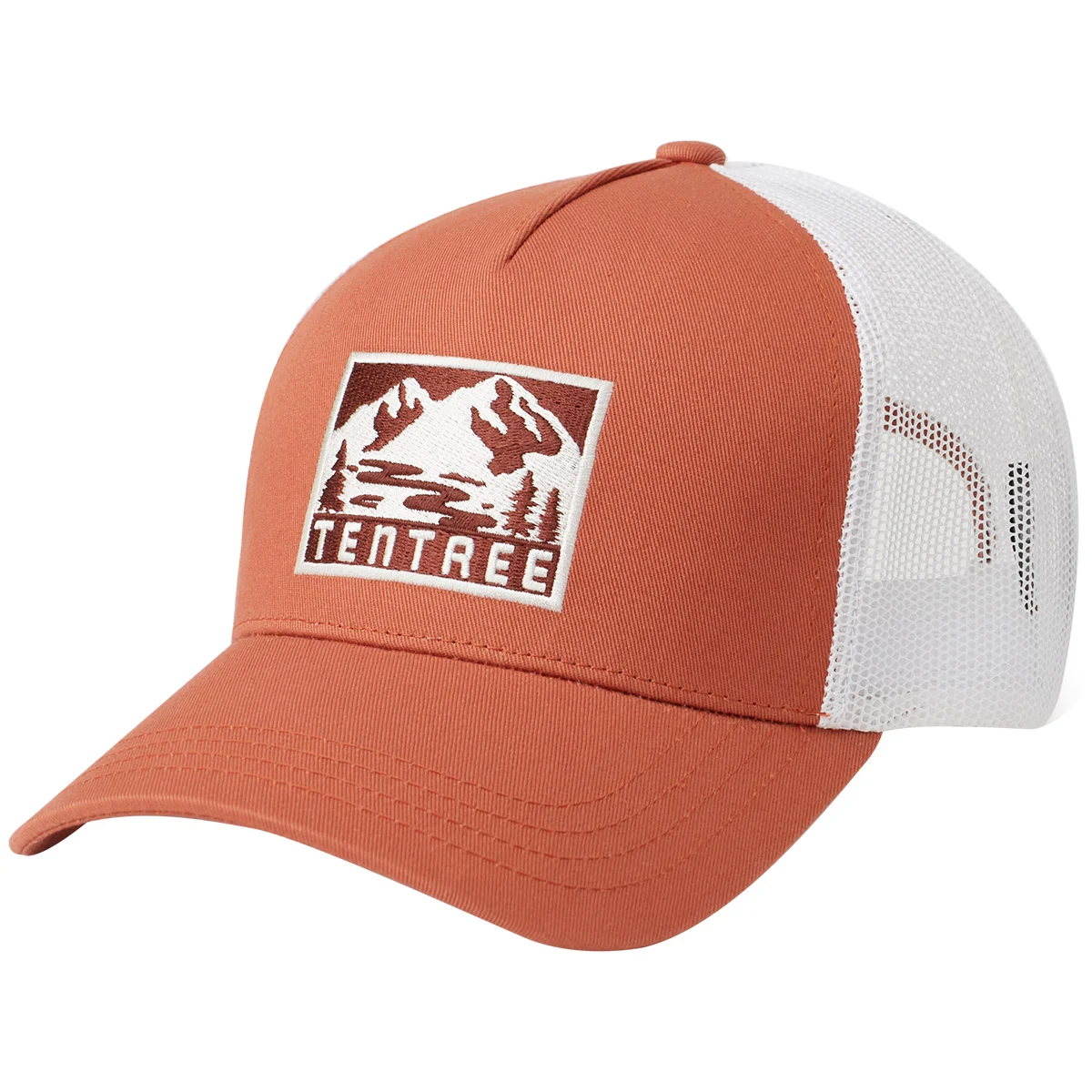TENTREE ADVENTURE PATCH ALTITUDE HAT BAKED CLAY/CLOUD WHITE  - Cap