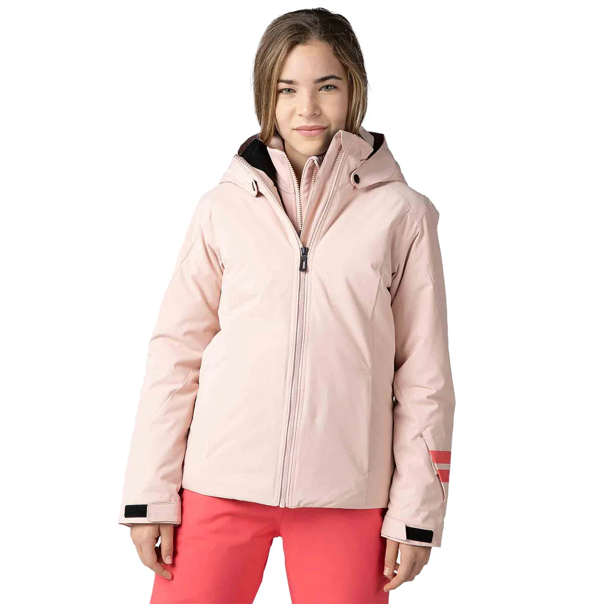 ROSSIGNOL GIRL FONCTION JKT POWDER PINK  - Ski jacket